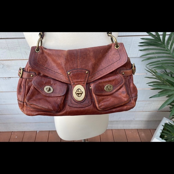 Coach whiskey Vachetta Leather Leigh 65th Anniversary Legacy Bag #11128 - Picture 5 of 9